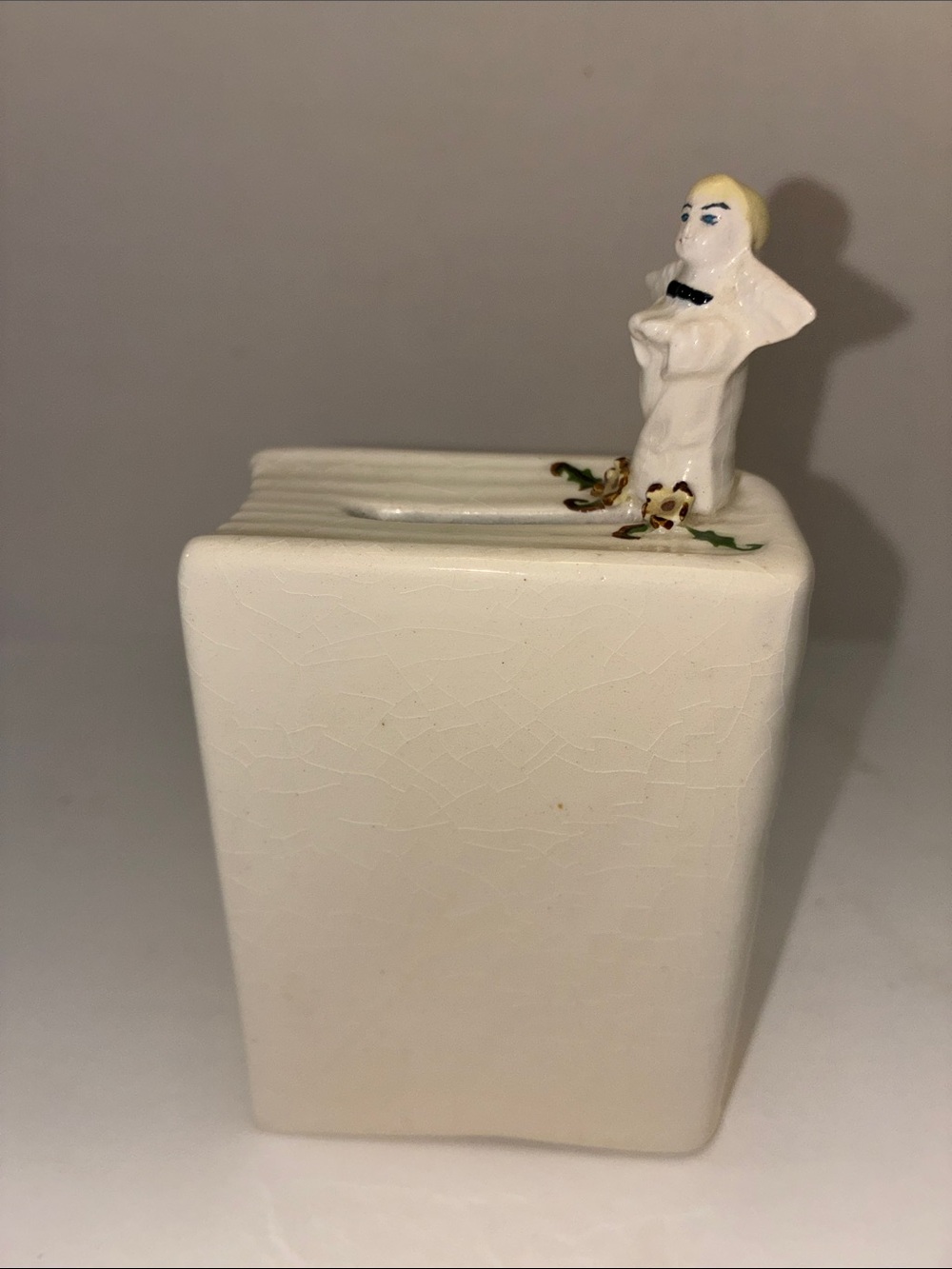 Vintage Money Bank with tiny Angel/Nun/choir boy